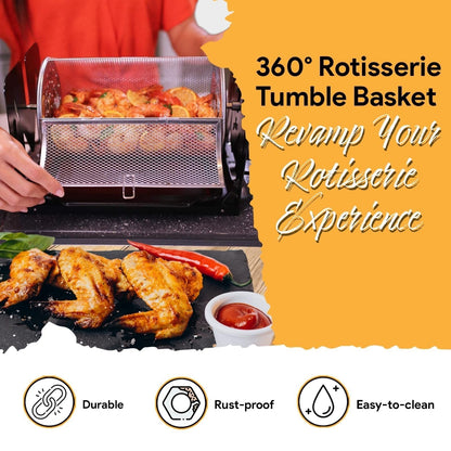🎁 Warehouse Clearance🏆 10,000 Sold This Month✨Ultimate Rotisserie Grilling Bundle | Versatile, Eco-Friendly Outdoor & Kitchen Cooking