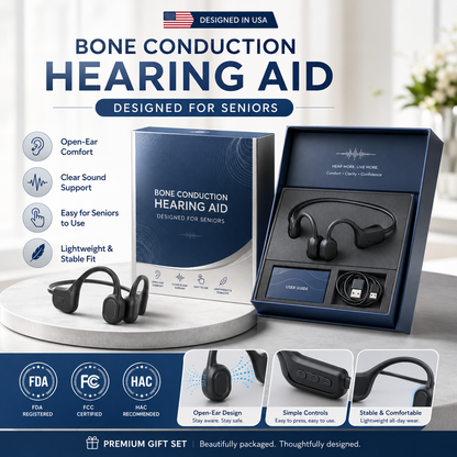 🏆Flash Sale⚡ 50K+ SOLD⏰👂Revitalize your ears again💖Advanced Bone Conduction Smart Hearing Headphones Pryxo™ X7